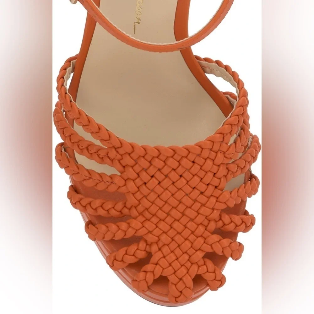 NEW Jessica Simpson Inaia Platform Sandals, Orange, Gold & Black Available, 9.5